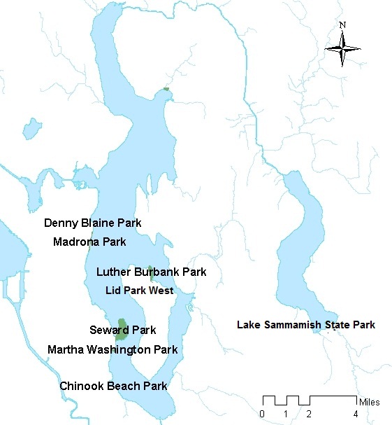 Map of demonstration project locations